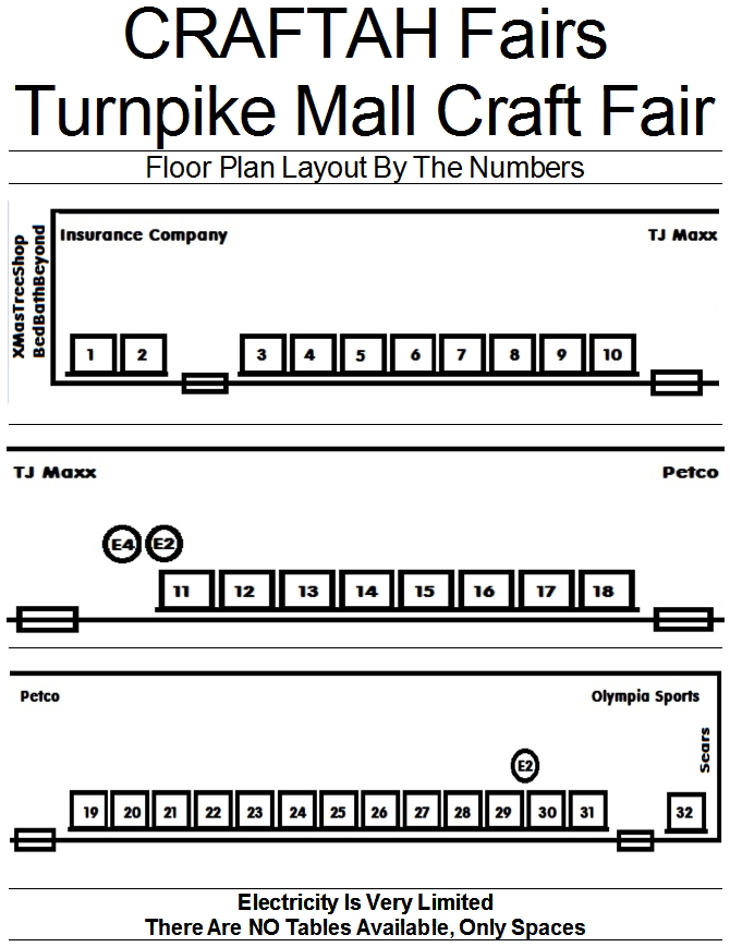 Turnpike Mall Layout Floor PLan